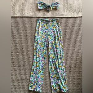 Women’s Floral Two Piece Set - High Rise Pants